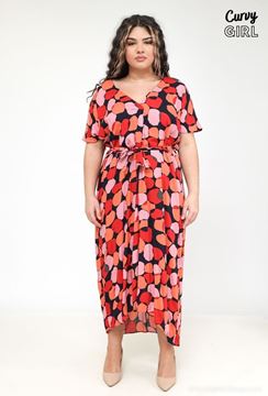 Picture of CURVY GIRL MAXI DRESS WITH BELT